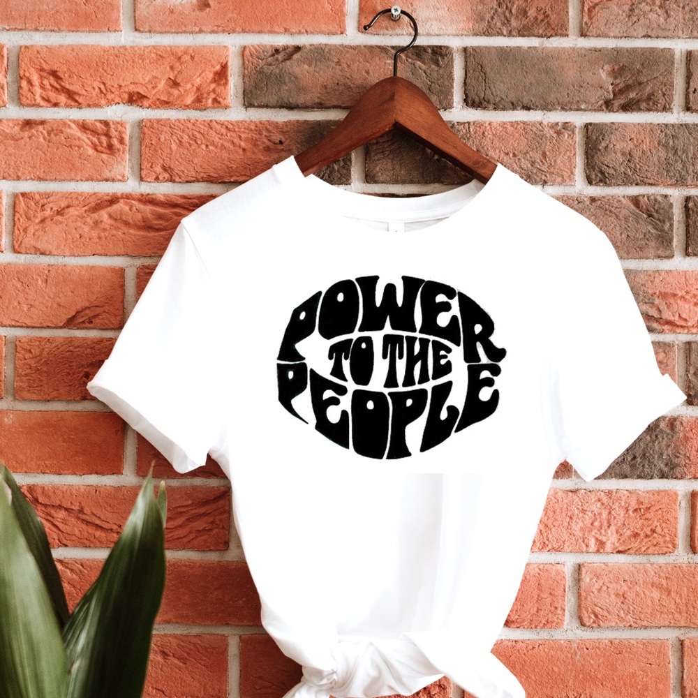 “Power To The People” Unisex Graphic Tee T-Shirt